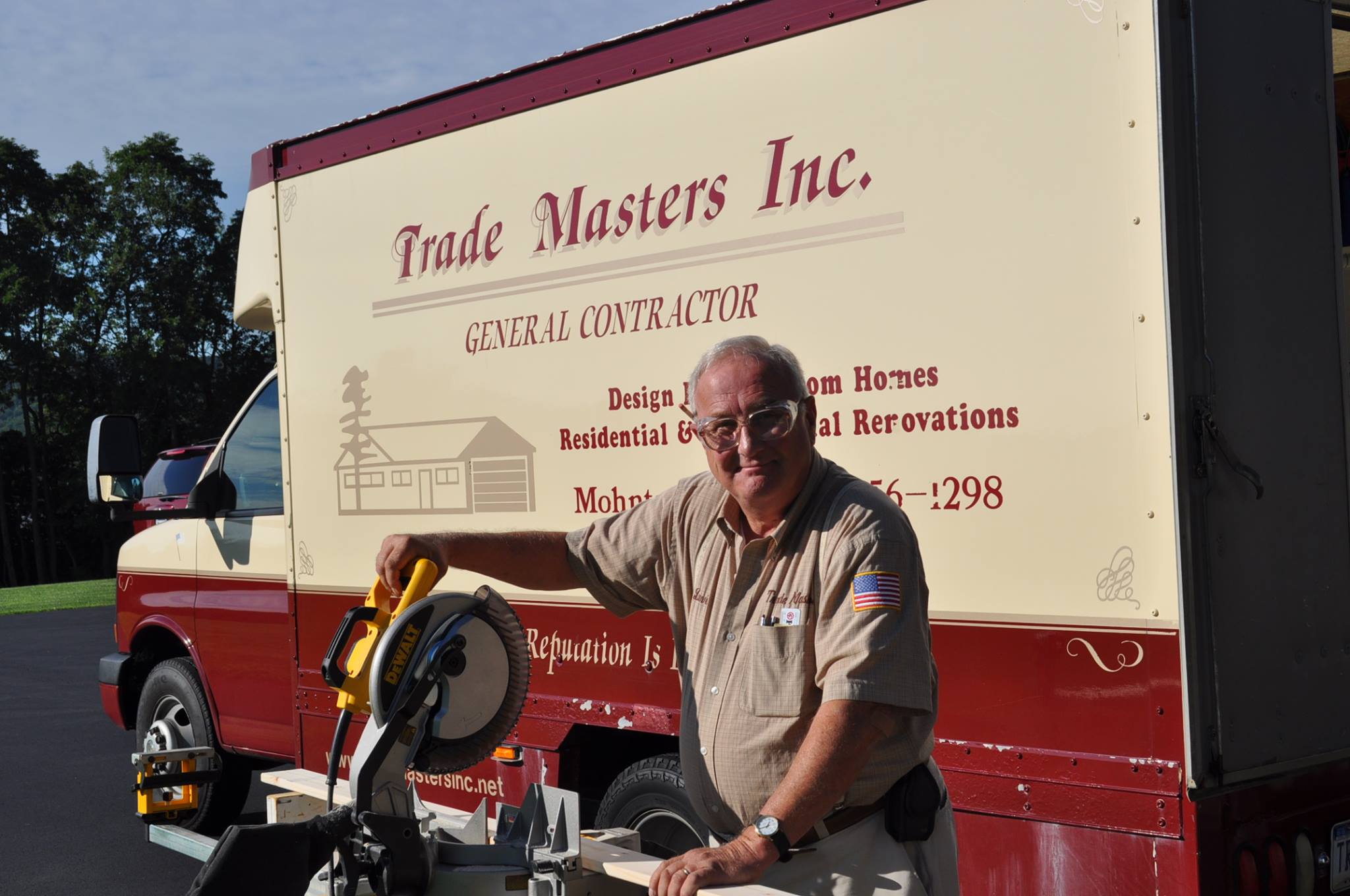Trade Masters owner with company truck